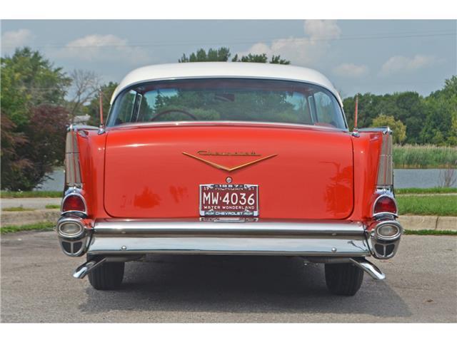 1957 Red Chevrolet Bel Air/150/210 Coupe
