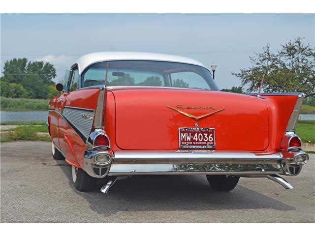 1957 Red Chevrolet Bel Air/150/210 Coupe