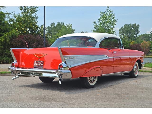 1957 Red Chevrolet Bel Air/150/210 Coupe