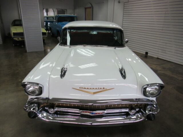 1957 White Chevrolet Bel Air/150/210 --