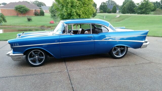 1957 Blue Chevrolet Bel Air/150/210 Coupe