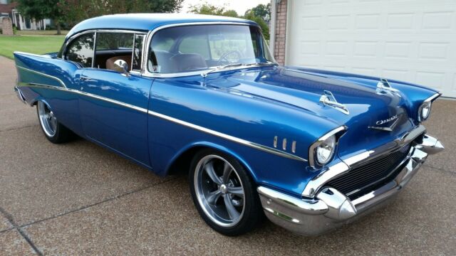 1957 Blue Chevrolet Bel Air/150/210 Coupe