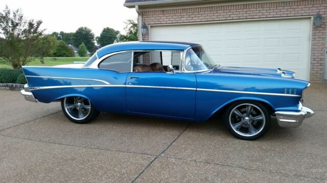 1957 Blue Chevrolet Bel Air/150/210 Coupe