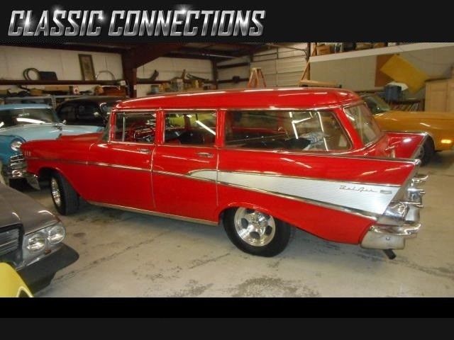 1957 Red Chevrolet Bel Air/150/210 --