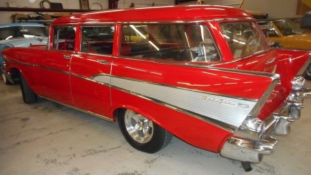 1957 Red Chevrolet Bel Air/150/210 --
