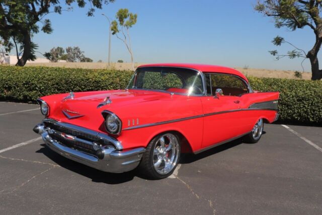 1957 Red Chevrolet Bel Air/150/210 --
