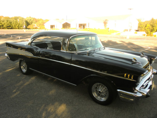 1957 Black Chevrolet Bel Air/150/210 Coupe