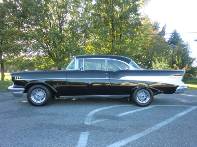 1957 Black Chevrolet Bel Air/150/210 Coupe
