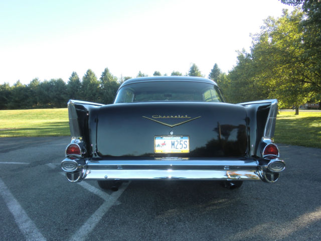 1957 Black Chevrolet Bel Air/150/210 Coupe
