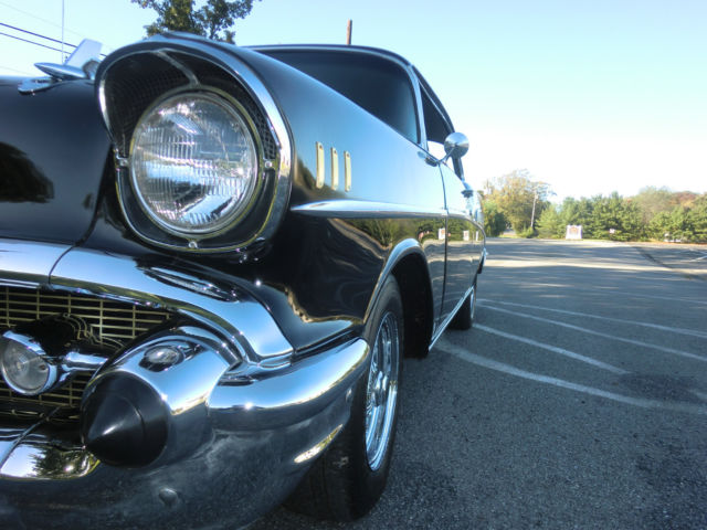 1957 Black Chevrolet Bel Air/150/210 Coupe