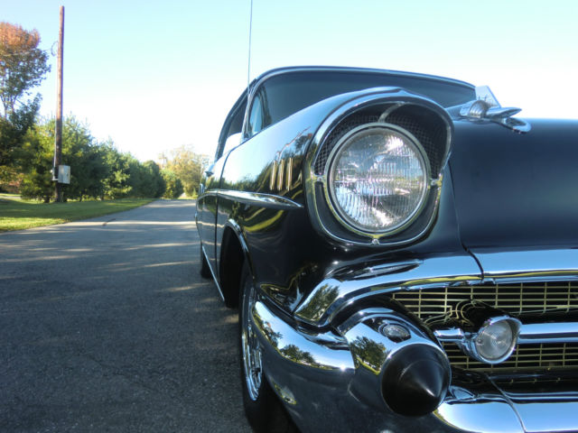 1957 Black Chevrolet Bel Air/150/210 Coupe