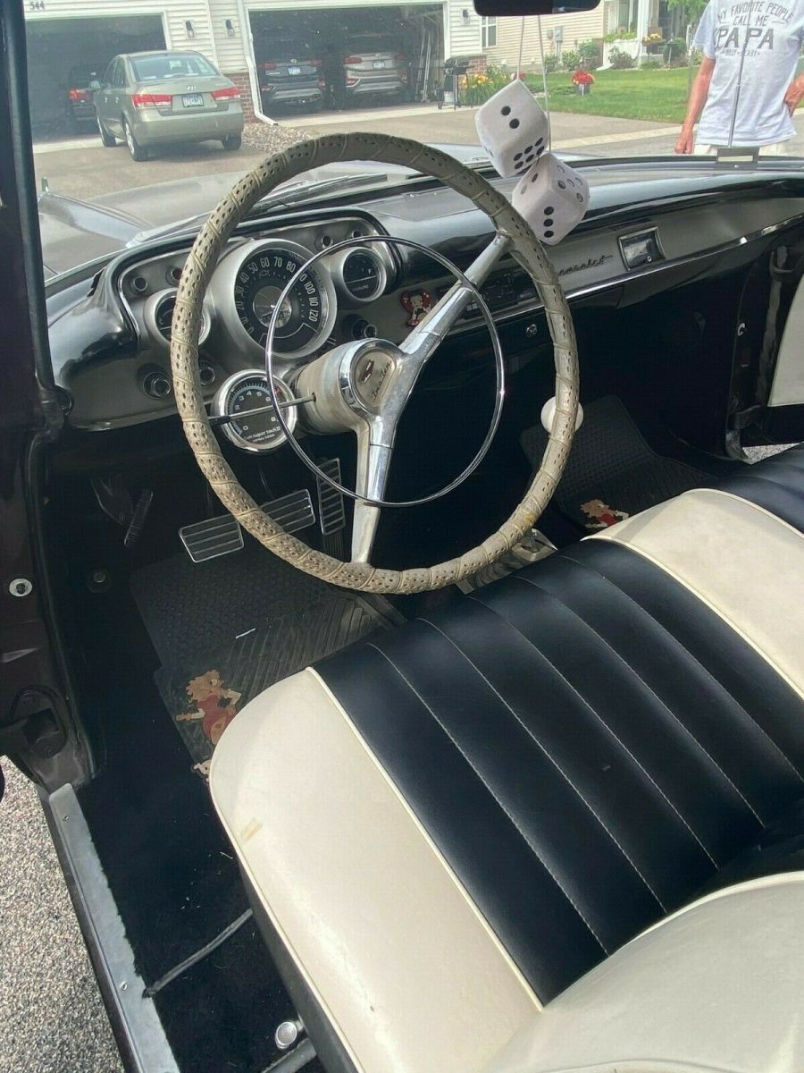 1957 Bing Cherry Chevrolet Bel Air/150/210 Sedan