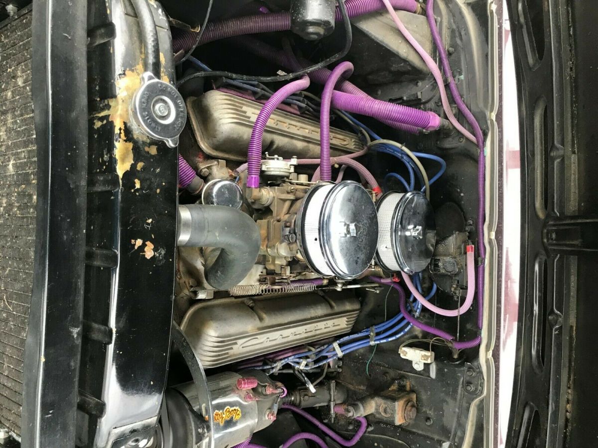 1957 Bing Cherry Chevrolet Bel Air/150/210 Sedan