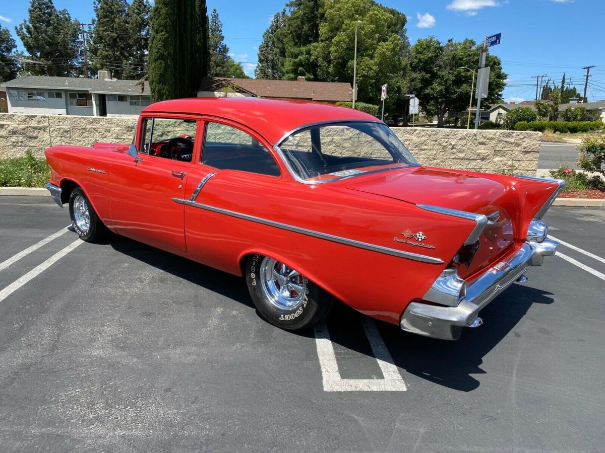 1957 RED Chevrolet Bel Air/150/210 Coupe