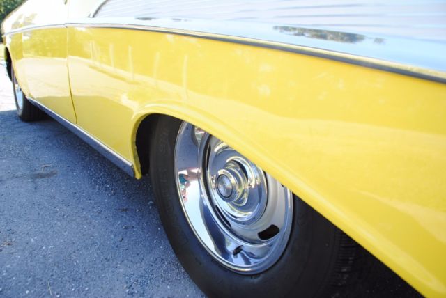 1957 Yellow Chevrolet Bel Air/150/210 Coupe