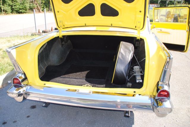 1957 Yellow Chevrolet Bel Air/150/210 Coupe