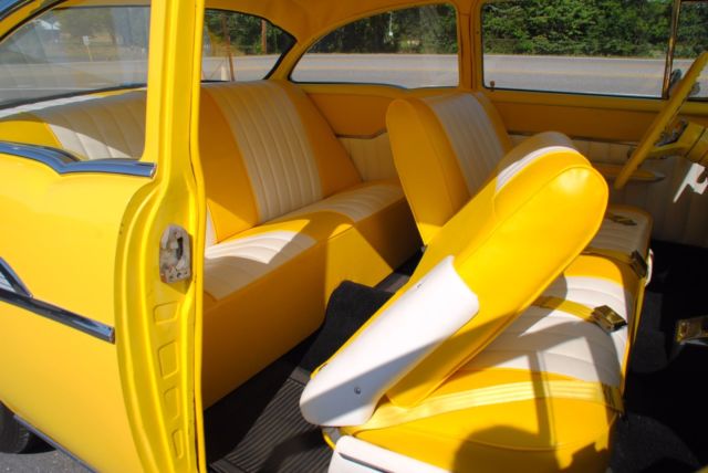 1957 Yellow Chevrolet Bel Air/150/210 Coupe