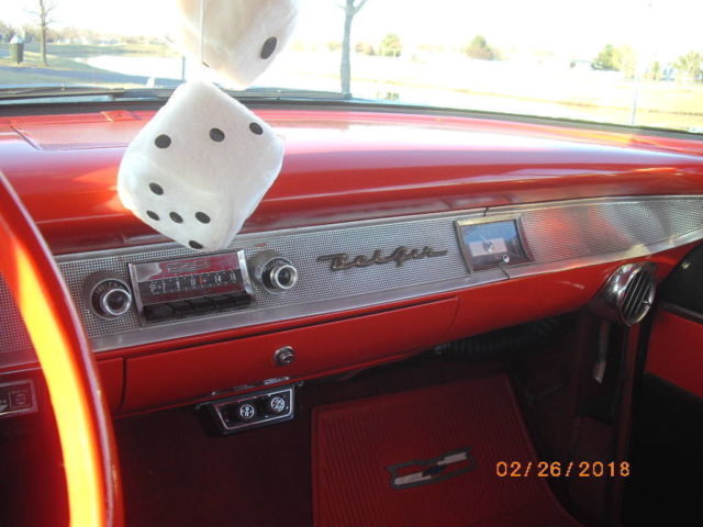 1957 Black Chevrolet Bel Air/150/210 Coupe