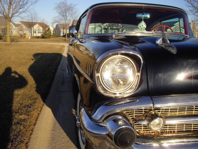 1957 Black Chevrolet Bel Air/150/210 Coupe