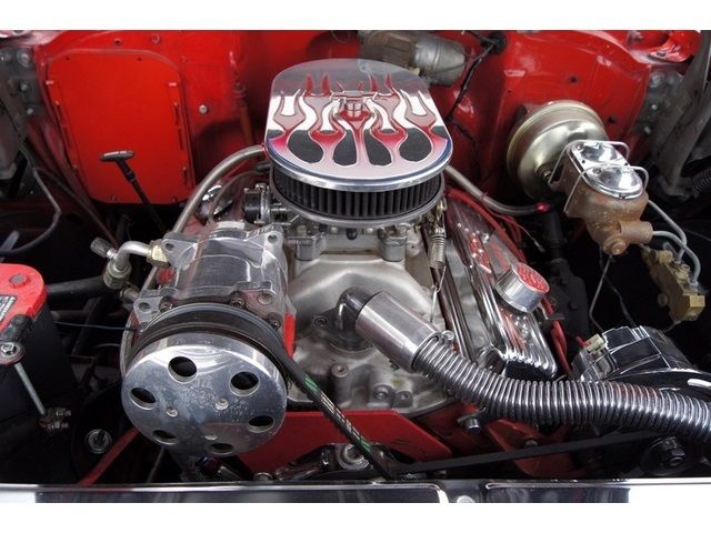 1957 Red Chevrolet Bel Air/150/210 Coupe