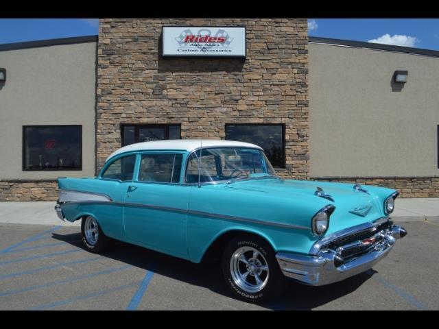 1957 Blue Chevrolet Bel Air/150/210 Sedan
