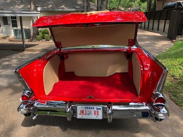 1957 Red Chevrolet Bel Air/150/210 Coupe