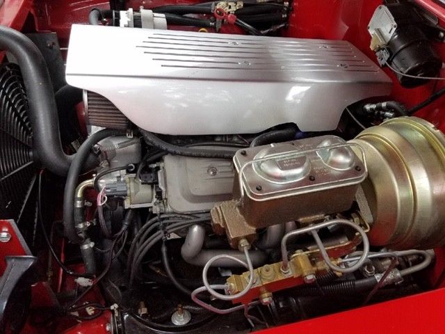 1957 Red Chevrolet Bel Air/150/210 Coupe