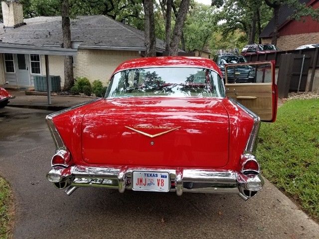 1957 Red Chevrolet Bel Air/150/210 Coupe