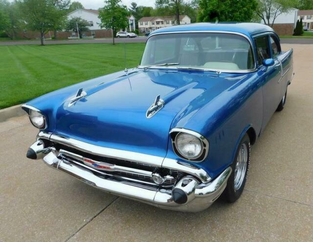 1957 Blue Chevrolet Bel Air/150/210 --