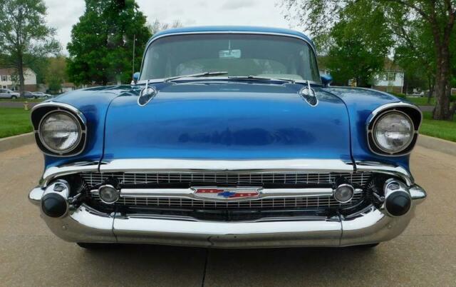 1957 Blue Chevrolet Bel Air/150/210 --