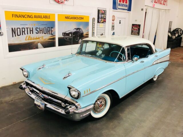 1957 Blue Chevrolet Bel Air/150/210 4 Door