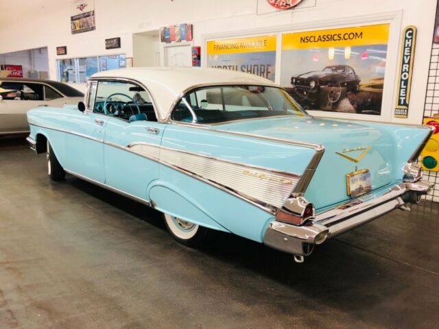 1957 Blue Chevrolet Bel Air/150/210 4 Door