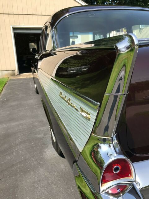 1957 Black Cherry Chevrolet Bel Air/150/210 Coupe