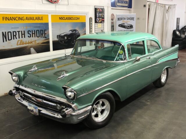 1957 Green Chevrolet Bel Air/150/210 2 Door