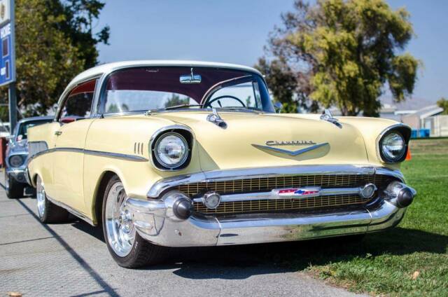 1957 Yellow Chevrolet Bel Air/150/210 --