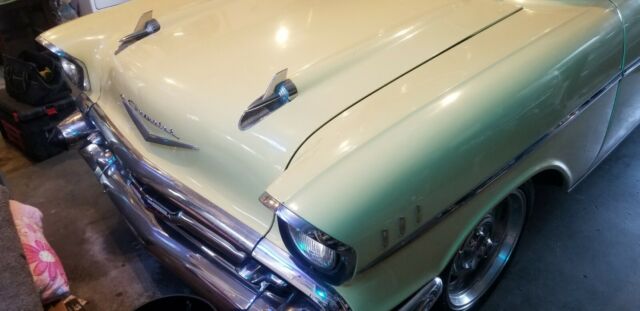 1957 Yellow Chevrolet Bel Air/150/210 --