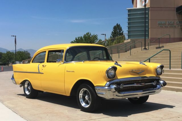 1957 Yellow Chevrolet Bel Air/150/210