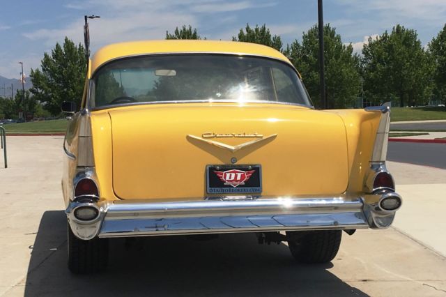 1957 Yellow Chevrolet Bel Air/150/210