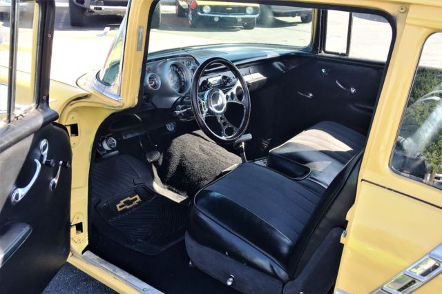 1957 Yellow Chevrolet Bel Air/150/210