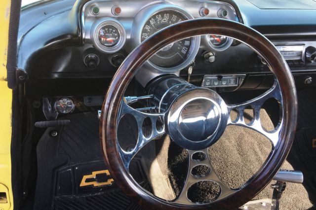 1957 Yellow Chevrolet Bel Air/150/210