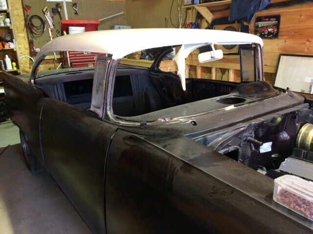 1957 Black Chevrolet Bel Air/150/210