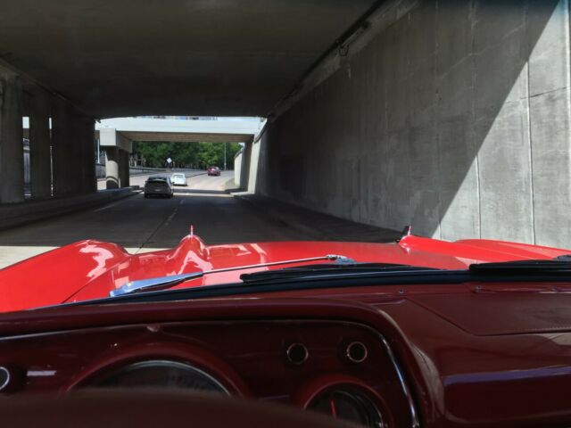 1957 Red Chevrolet Bel Air/150/210 Coupe