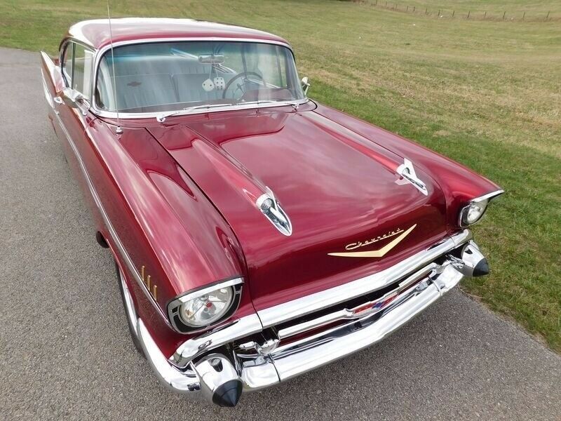 1957 Wine Berry Chevrolet Bel Air/150/210 2 Door