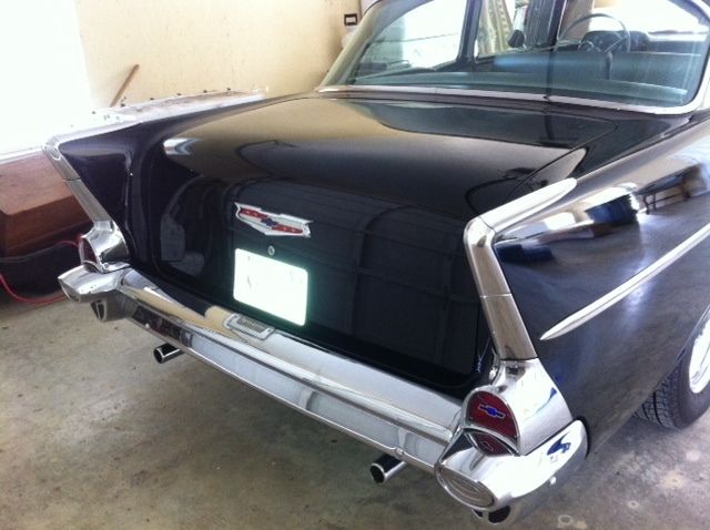 1957 Black Chevrolet Bel Air/150/210 Coupe