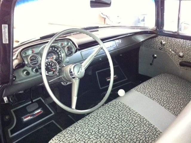 1957 Black Chevrolet Bel Air/150/210 Coupe