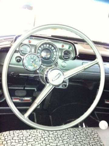 1957 Black Chevrolet Bel Air/150/210 Coupe