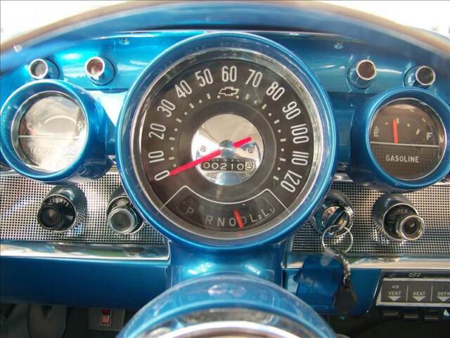 1957 Blue Chevrolet Bel Air/150/210