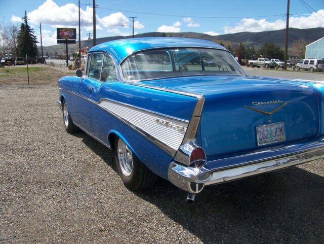 1957 Blue Chevrolet Bel Air/150/210
