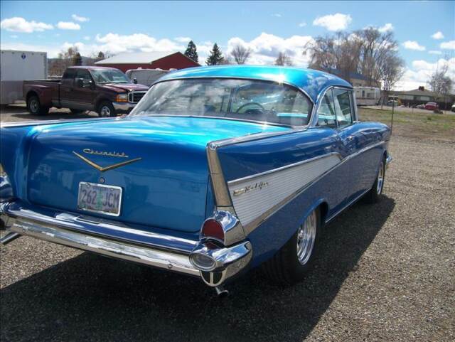 1957 Blue Chevrolet Bel Air/150/210