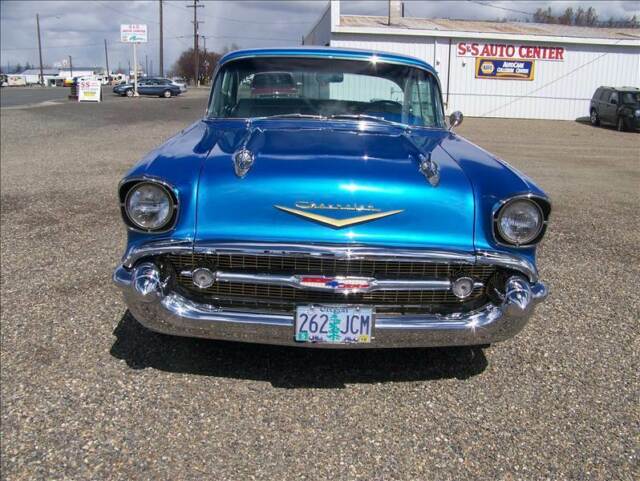 1957 Blue Chevrolet Bel Air/150/210